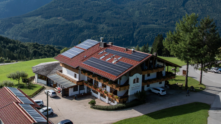 Solar energy for alpine hospitality